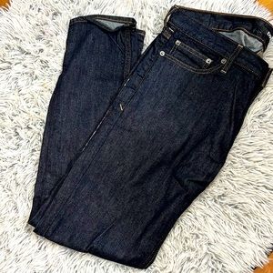 Express dark blue jeans & express light blue washed jeans